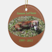 Pet Photo Memorial Ornament (Links)