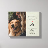 Pet Photo Memorial Pet Loss Quote gepersonaliseerd Canvas Afdruk (Voorkant)