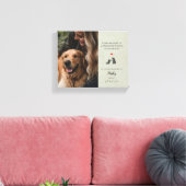 Pet Photo Memorial Pet Loss Quote gepersonaliseerd Canvas Afdruk (Insitu (Woonkamer))