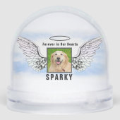Pet Photo Memorial Sneeuwbol (Achterkant)