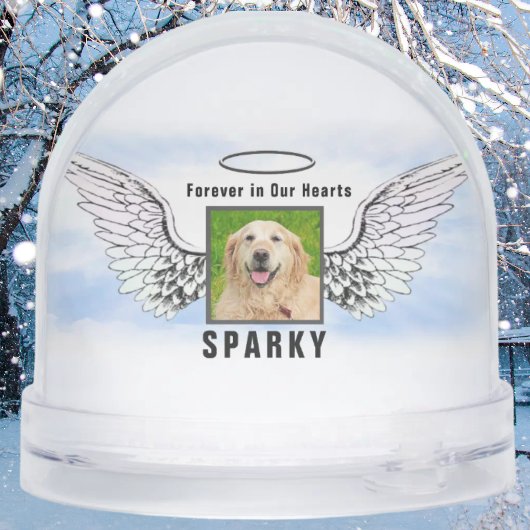 Pet Photo Memorial Sneeuwbol