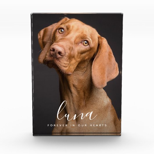 Pet Photo Memorial Sympathy Tribute Fotoblokken (Voorkant)