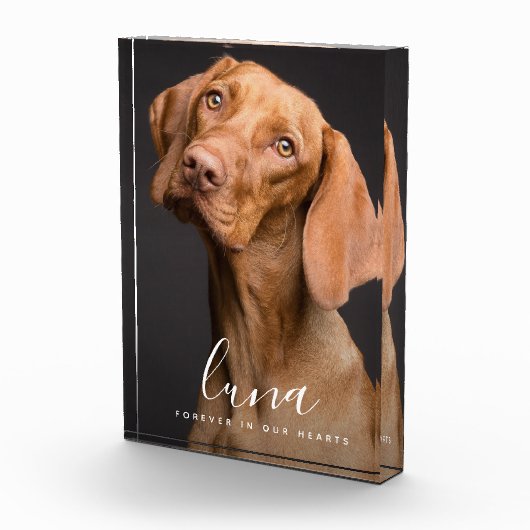 Pet Photo Memorial Sympathy Tribute Fotoblokken (Rechts)