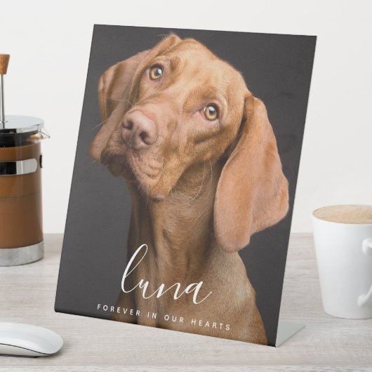 Pet Photo Memorial Tribute Reclamebord Met Voetstuk (Insitu)