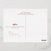 Pet Photo Merry Kerstmis Folie Feestdagen Briefkaart (Achterkant)