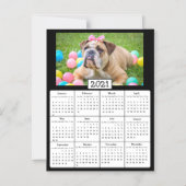 Pet Photo Mini 2021-agenda Magnetische Uitnodiging (Voorkant)