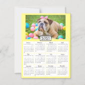 Pet Photo Mini 2021-agenda Magnetische Uitnodiging (Voorkant)