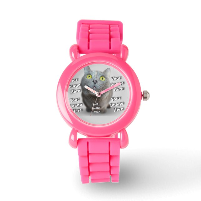 PET Photo ✨ Mooie Custom Horloge (Voorkant)