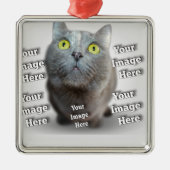 PET Photo ✨ Mooie Custom Metalen Ornament (Voorkant)