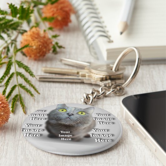 PET Photo ✨ Mooie Custom Sleutelhanger (Zijkant)