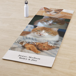 Pet Photo Names Yoga Mat