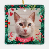 Pet Photo Ornament Waterverf Botanicals (Voorkant)