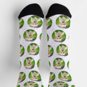 Pet Photo Pattern Aangepaste Sjabloon Sokken (Top)