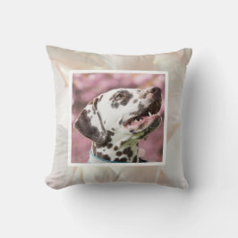 Pet photo - pearl colour kussen