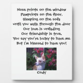 Pet Photo Plaque Fotoplaat (Voorkant)