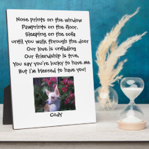 Pet Photo Plaque