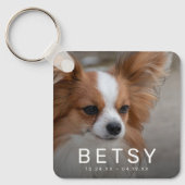 Pet Photo Rainbow Bridge Memorial Sleutelhanger (Voorkant)