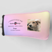 Pet Photo Rainbow Bridge Quote Memorial Golfheadcover (Voorkant)