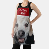 Pet Photo Red White Dog mam Schort (Insitu)