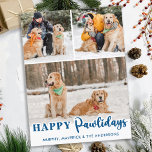 Pet Photo Schattige Dog Blue Quarantaine Pandemic  Feestdagenkaart<br><div class="desc">2020 Het jaar dat ik gepromoveerd werd om thuis te blijven Dog Mom! Voeg een beetje schattige humor toe en stuur vakantiewensen en kerstgroeten met deze schattige en grappige '' - Dog Mom Christmas Kaart . Personaliseer met uw favoriete foto's en namen. Deze hondenkerstkaart zal een favoriet zijn onder hondenliefhebbers....</div>