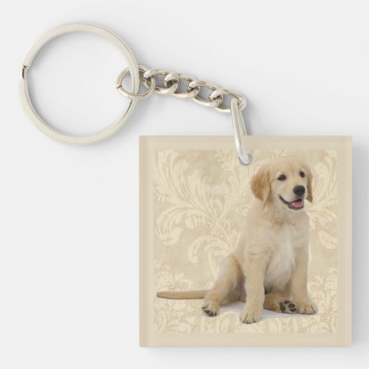 Pet Photo Sleutelhanger Gift Dog of Puppy Mam (Voorkant)