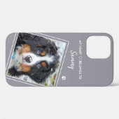 Pet Photo Stylish Gray Dog Case-Mate iPhone Case (Achterkant (horizontaal))