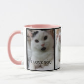 Pet Photo Template aangepast kattepapier Mok (Links)