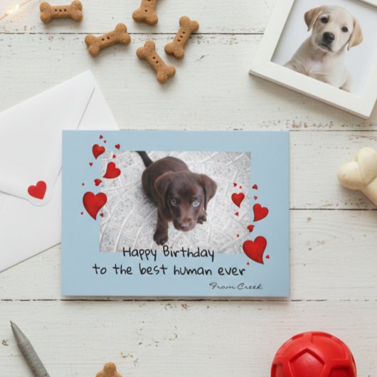 Pet Photo Template Happy Birthday - Kaart aanpasse