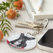 Pet Photo with Name Personalized Sleutelhanger (Voorkant Rechts)