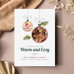 Pet Photos Family Kerstmis Modern Feestdagenkaart<br><div class="desc">Pet Photos Family Kerstmis Modern Holiday Card U kunt uw foto's gemakkelijk toevoegen door op de knop 'Personaliseren' te klikken</div>