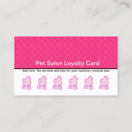 Pet Pink Paars Podle Customer Loyalty Reference (Achterkant)