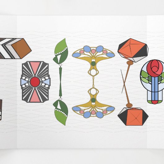 Pet Pins Trifold Kaart (Binnenkant midden)