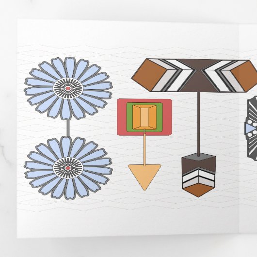 Pet Pins Trifold Kaart (Binnenzijde eerst)