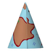pet "Pirate Map" Feesthoedjes (Achterkant)
