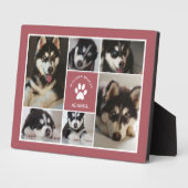 Pet plakken in het geheugen Stusty Roze fotocollag Fotoplaat (Zijkant)