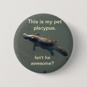Pet Platypus Button (Voorkant)