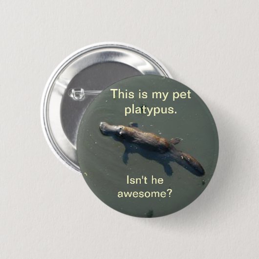 Pet Platypus Button (Voorkant /achterkant)