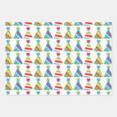 Pet poka Dots Striped Gift Wrap Inpakpapier Vel (Voorkant 2)