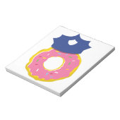 pet politieagenten donghnut notitieblok (Linkerzijde)