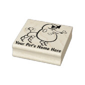 PET Poodle Rubber Stamp Rubberstempel (Stempel)
