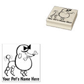 PET Poodle Rubber Stamp Rubberstempel (Gestempeld)