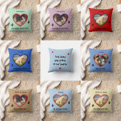 Pet poot prints gedenkteken uw foto kussen