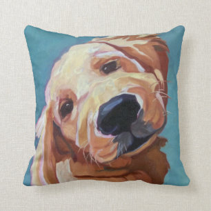 Pet Portrait Golden Retriever Pillow Kussen