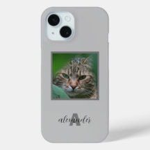  Pet Portrait iPhone Case met een naam