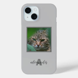 Pet Portrait iPhone Case met een naam