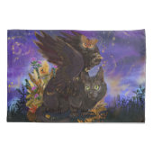 Pet Portrait Magische Katten Kussensloop (Achterkant-Links)