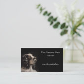 Pet Portrait Painting Business Card Visitekaartje (Staand voorkant)