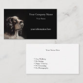 Pet Portrait Painting Business Card Visitekaartje (Voorkant / Achterkant)