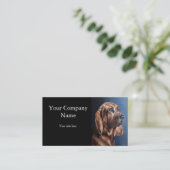 pet portrait painting card visitekaartje (Staand voorkant)