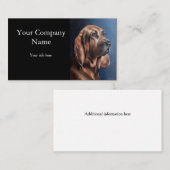 pet portrait painting card visitekaartje (Voorkant / Achterkant)